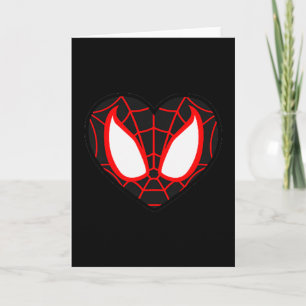 Carte Marvel Spider-man Miles Morales Saint-Valentin hea