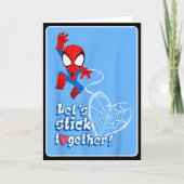 Carte Marvel Spider-man Restons Ensemble Saint-Valentin  (Devant)