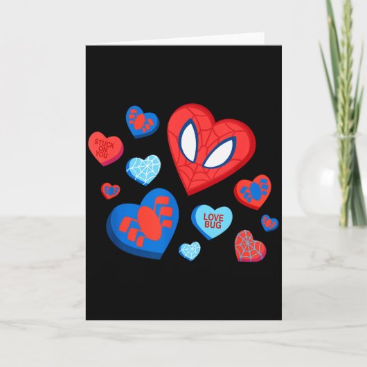 Carte Marvel Spider-man Spidey Cœurs Saint-Valentin  (Devant)