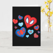 Carte Marvel Spider-man Spidey Cœurs Saint-Valentin  (Fleur jaune)