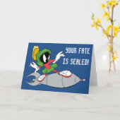 Carte MARVIN LE MARTIAN™ Riding Rocket (Fleur jaune)