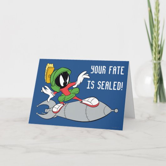 Carte MARVIN LE MARTIAN™ Riding Rocket (Devant)