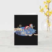 Carte Marvin The Martian Peace On Earthlings T Shirt (Fleur jaune)