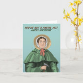 Carte Mary Anning Vous n'êtes pas un oiseau fossile (Fleur jaune)