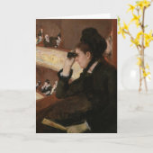 Carte Mary Cassatt - Dans le loge (Fleur jaune)