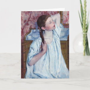 Carte Mary Cassatt - Girl Arrange ses cheveux