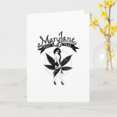 Carte Mary Jane Puff Pass Oeuvre féminine Noir (Fleur jaune)