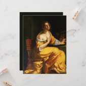 Carte Mary Magdalene (par Artemisia Gentileschi) (Devant/Arrière en situation)