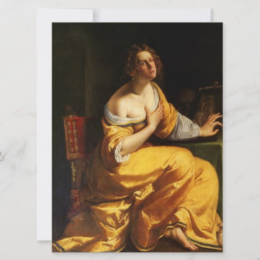 Carte Mary Magdalene (par Artemisia Gentileschi) (Devant)