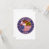 Carte Maryland (Devant/Arrière en situation)