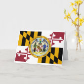 Carte Marylander Flag & Seal Design, Flag of Maryland (Fleur jaune)
