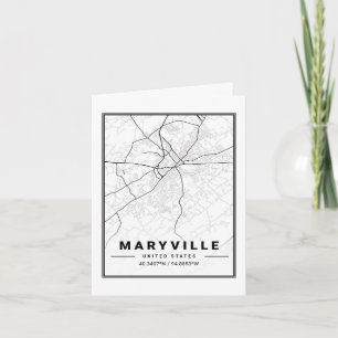 Carte Maryville Tennessee USA Travel City Plan
