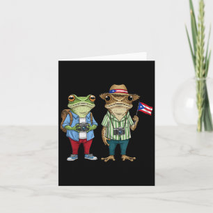 Carte Más Fotos Porto Rico Drapeau Ricain Sapo Concho