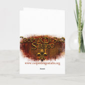 Carte "Mascarade de minuit" (poème de Halloween) (Dos)