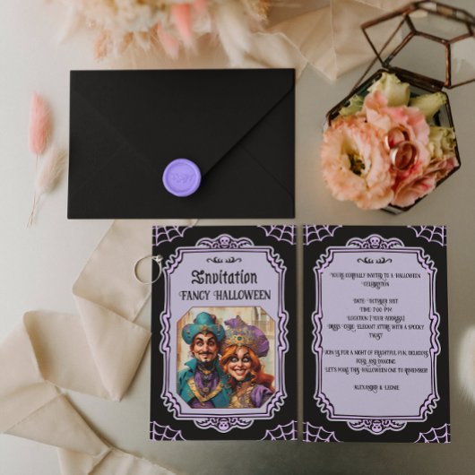 Carte Mascarade vénitienne éffrayante