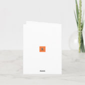 Carte Masculine Anniversaire Du Chat (Dos)