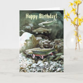 Carte Masculine Anniversaire - Personnalisable (Fleur jaune)