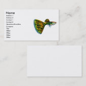 Carte masculine de fantaisie de profil de guppy (Devant / Derrière)