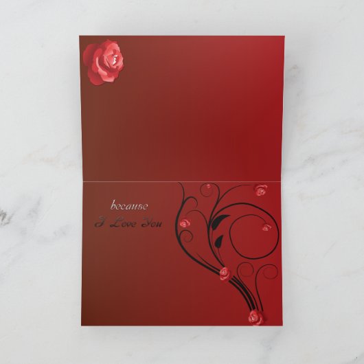 Carte Masculine Valentine (Intérieur)