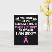 Carte Masectomie de survivant du cancer du sein drôle (Fleur jaune)