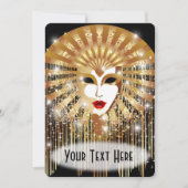 Carte Mask de la Fête du Venice Carnival (Devant)