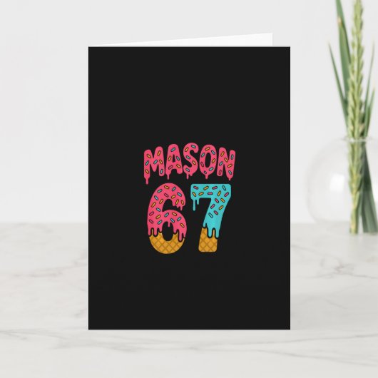 Carte Mason 67 Glace Mem Funny Six Seven (sur Ck) Pu (Devant)