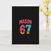 Carte Mason 67 Glace Mem Funny Six Seven (sur Ck) Pu (Fleur jaune)