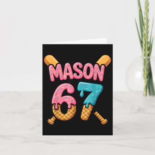Carte Mason 67 Ice Cream Drip Baseball (Devant)