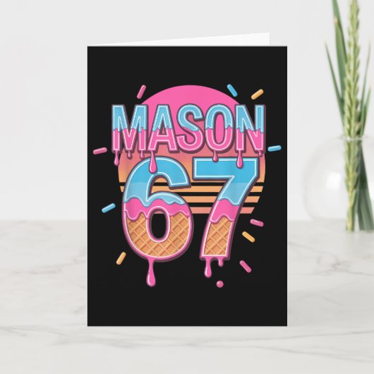 Carte Mason 67 Mème Crème Glacée Bysebyll Drip (Devant)