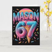 Carte Mason 67 Mème Crème Glacée Bysebyll Drip _1 (Fleur jaune)