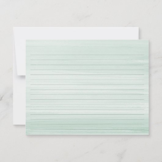 Carte Mason Jar & Hydrangea Mint Green Recette Car (Dos)