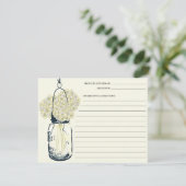 Carte Mason Jar & Hydrangeas Recette (Debout devant)