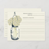 Carte Mason Jar & Hydrangeas Recette (Devant / Derrière)