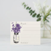 Carte Mason Jar Recette (Debout devant)