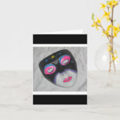 Carte Masque (Fleur jaune)