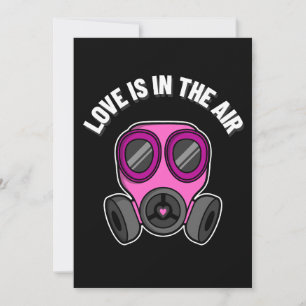 Carte Masque à Gaz Love Is In The Air