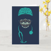 Carte masque cachette (Fleur jaune)