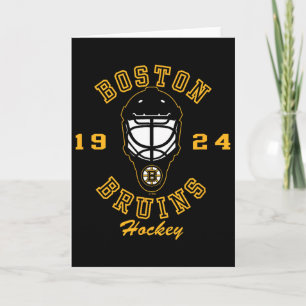 Carte Masque de hockey Boston Bruins noir officiellement