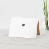 Carte Masque de patch de citrouille de Thanksgiving (Dos)