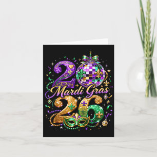 Carte Masque de perles de Mardi Gras Création de défilé