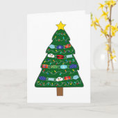 Carte Masque de quarantaine de Noël drôle Créatrice d'in (Fleur jaune)