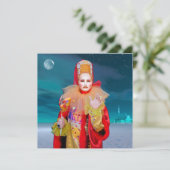 Carte Masque de Venise (Debout devant)