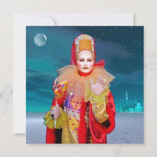 Carte Masque de Venise (Devant)