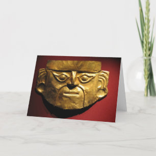 Carte Masque d'or d'Inca, Lima, Pérou
