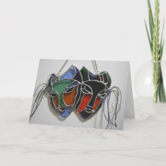 Carte Masque Drame En Verre Tiré