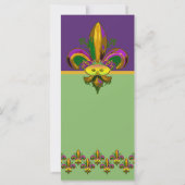 Carte Masque Fleur de lis (Dos)
