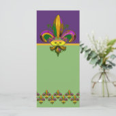 Carte Masque Fleur de lis (Debout devant)