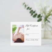 Carte Masquer le certificat cadeau (Debout devant)