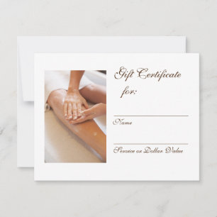 Carte Masquer le certificat cadeau