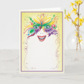Carte Masquerade © (Fleur jaune)